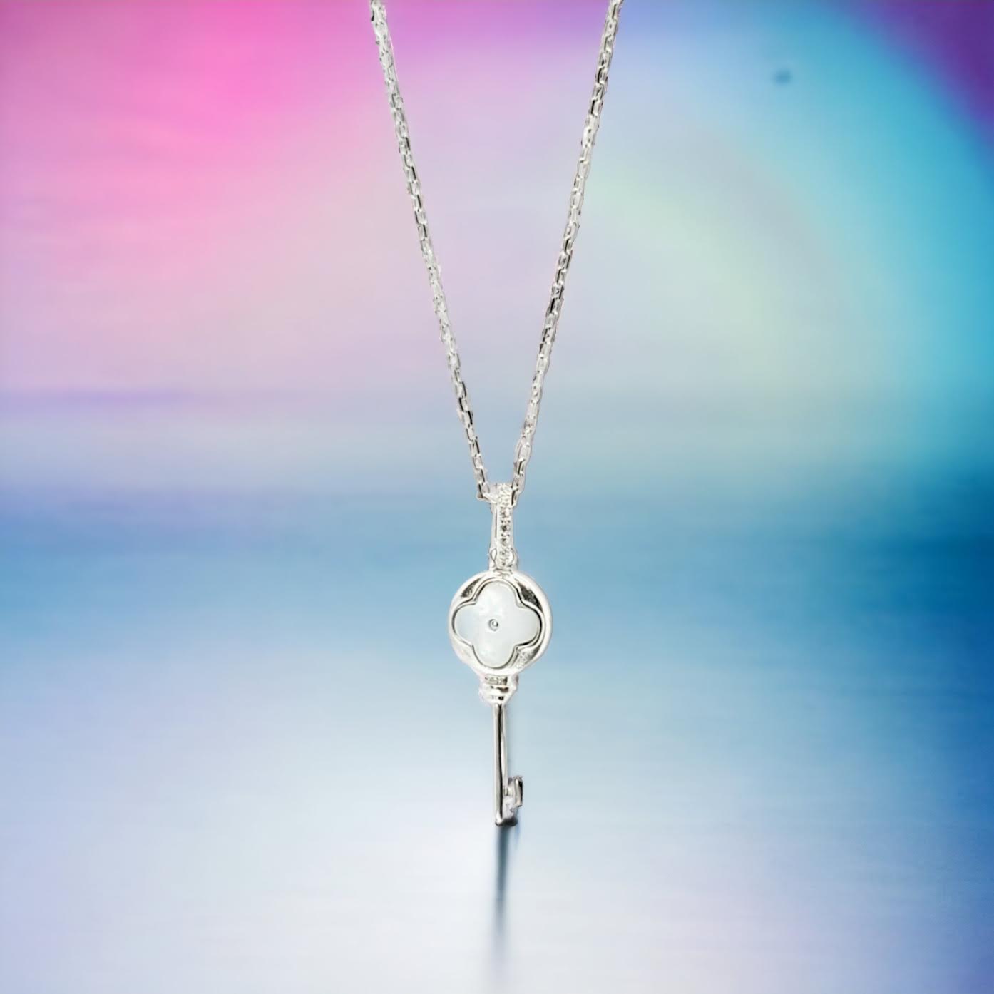 Key To My Heart Necklace - Sterling Silver