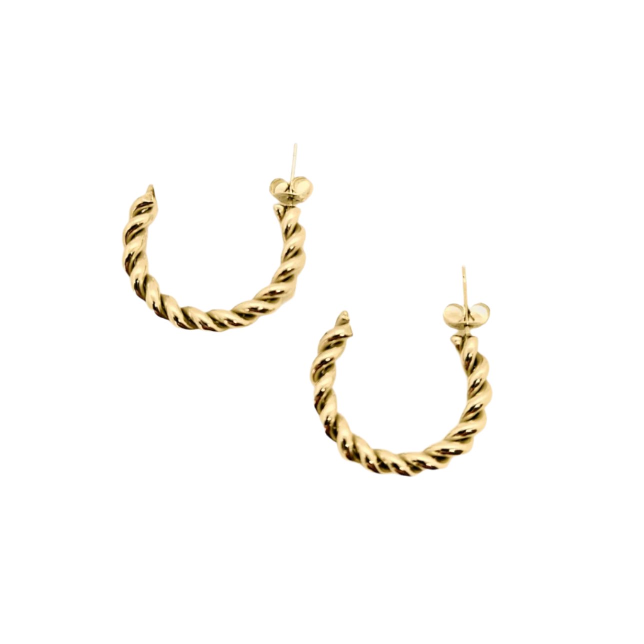 Classic Cable hoop Earrings