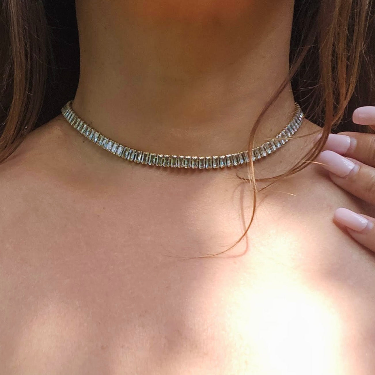 Bold & Elegant Luxe CZ Tennis Link Necklace