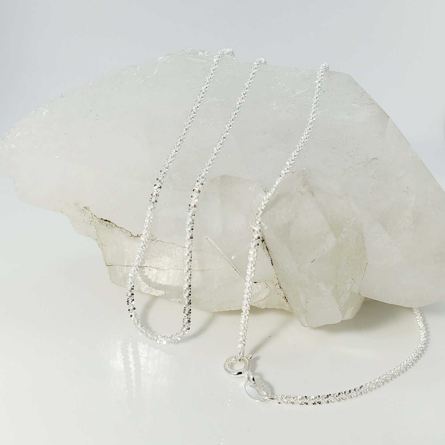 Sparkle Chain Necklace - Sterling Silver