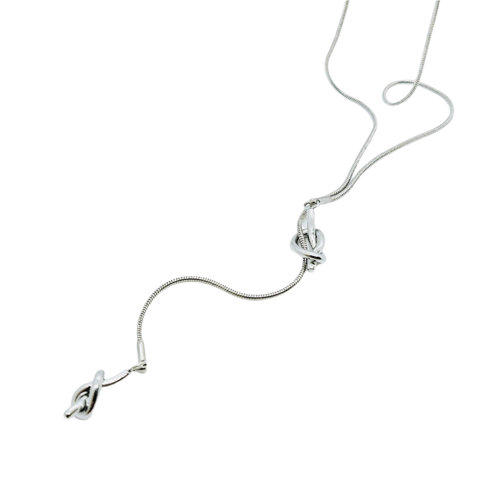 Lariat Love Knot Necklace