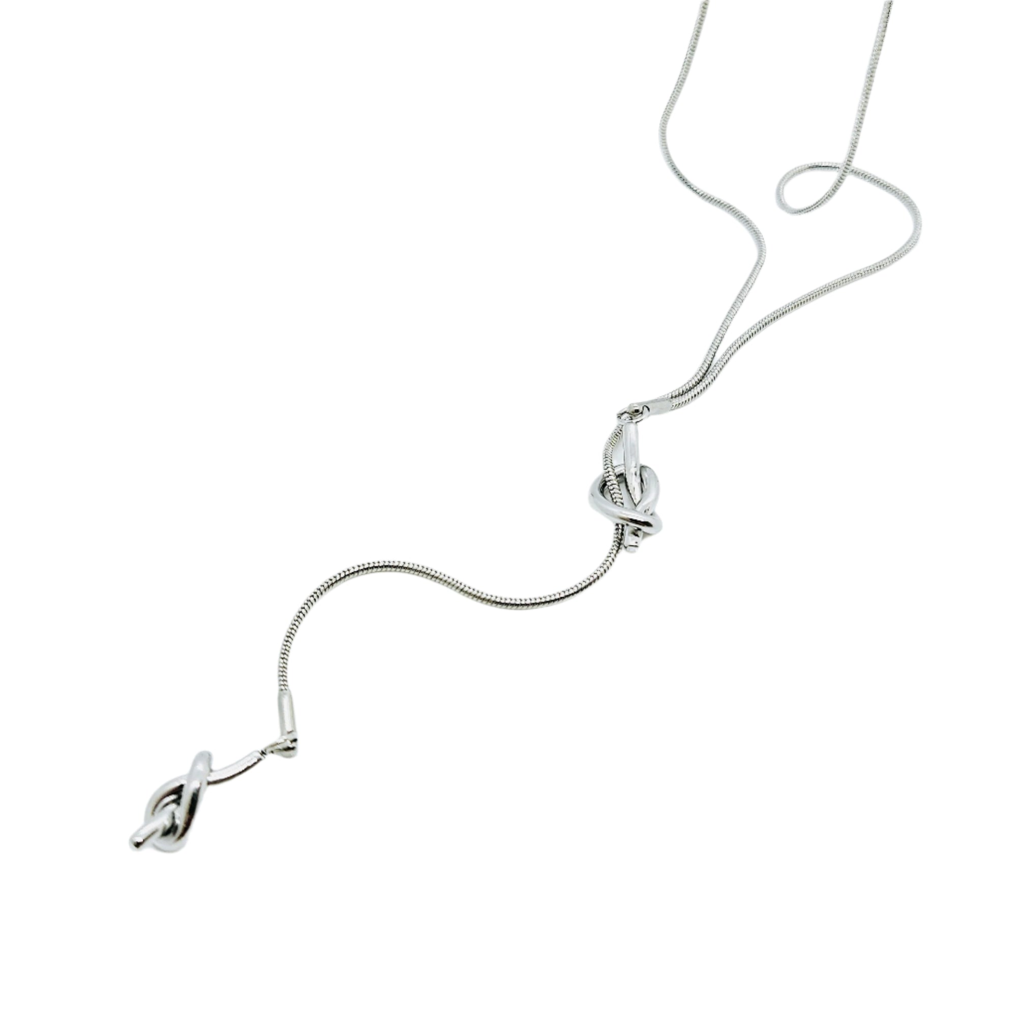 Lariat Love Knot Necklace
