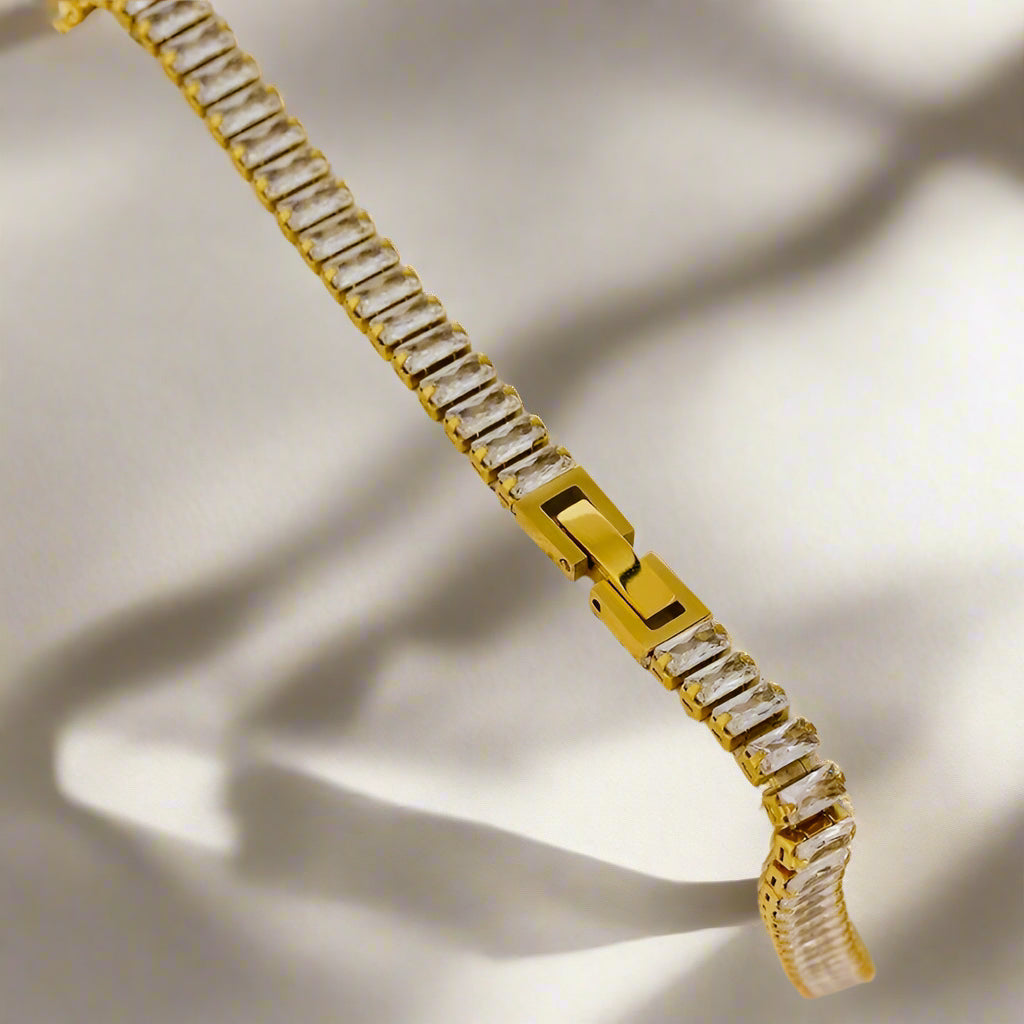 Bracelet Tennis Luxe en Zircon Cubique