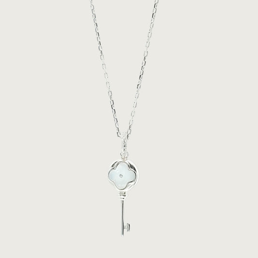 Key To My Heart Necklace - Sterling Silver