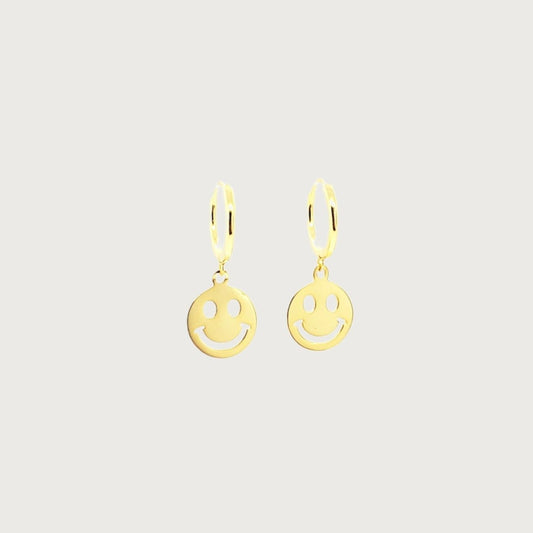 Smiley Earrings  -  Sterling Silver