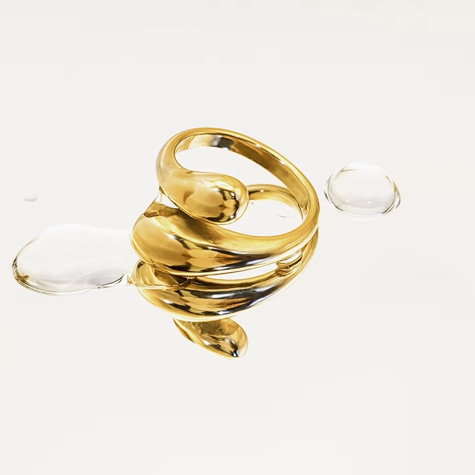 Chunky Open Twist Stackable Ring