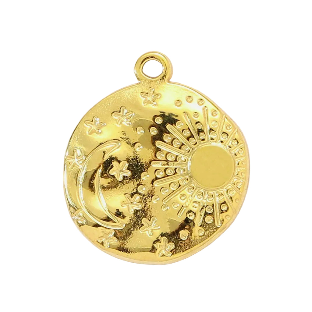  Collier perlé jade au médaillon céleste - Édition breloques