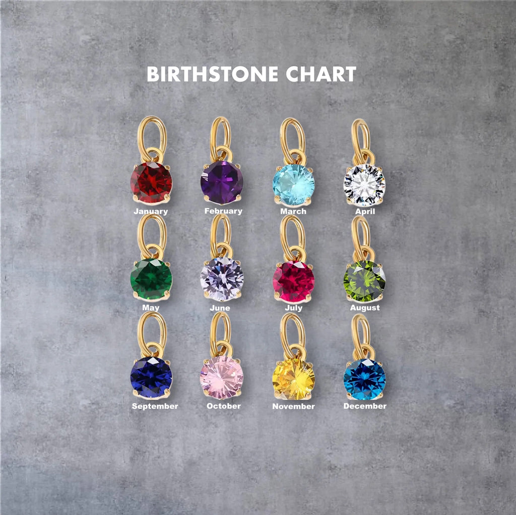 Custom birthstone zodiac chart