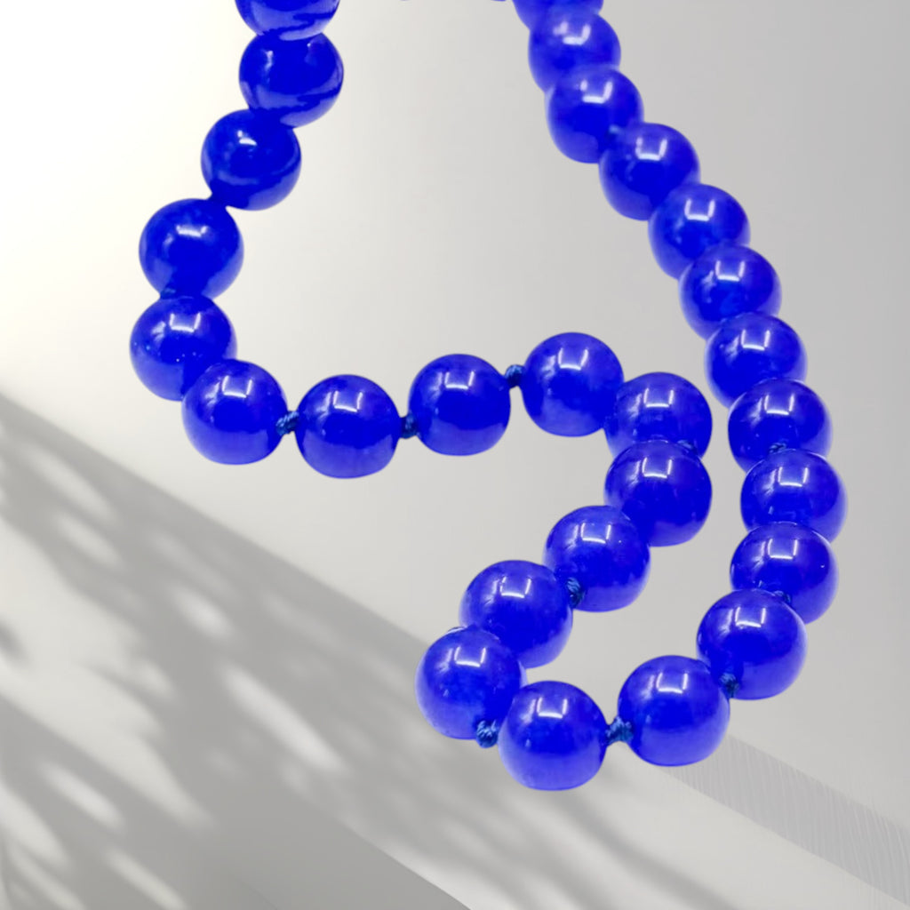 Jade Beaded Necklace – Interchangeable Charms – 10 mm