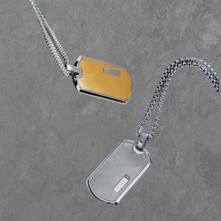 Collier chaîne corde ondulée