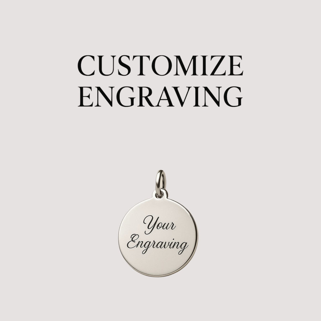 Engravable Name Disc Charm