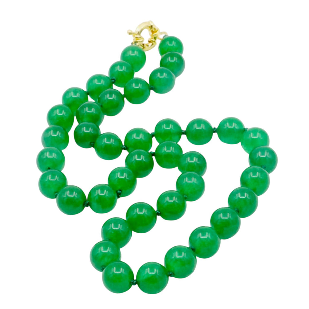 Collier perlé jade au médaillon céleste - Édition breloques