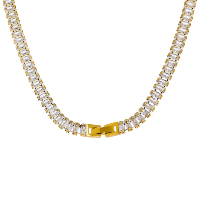 Bold & Elegant Luxe CZ Tennis Link Necklace