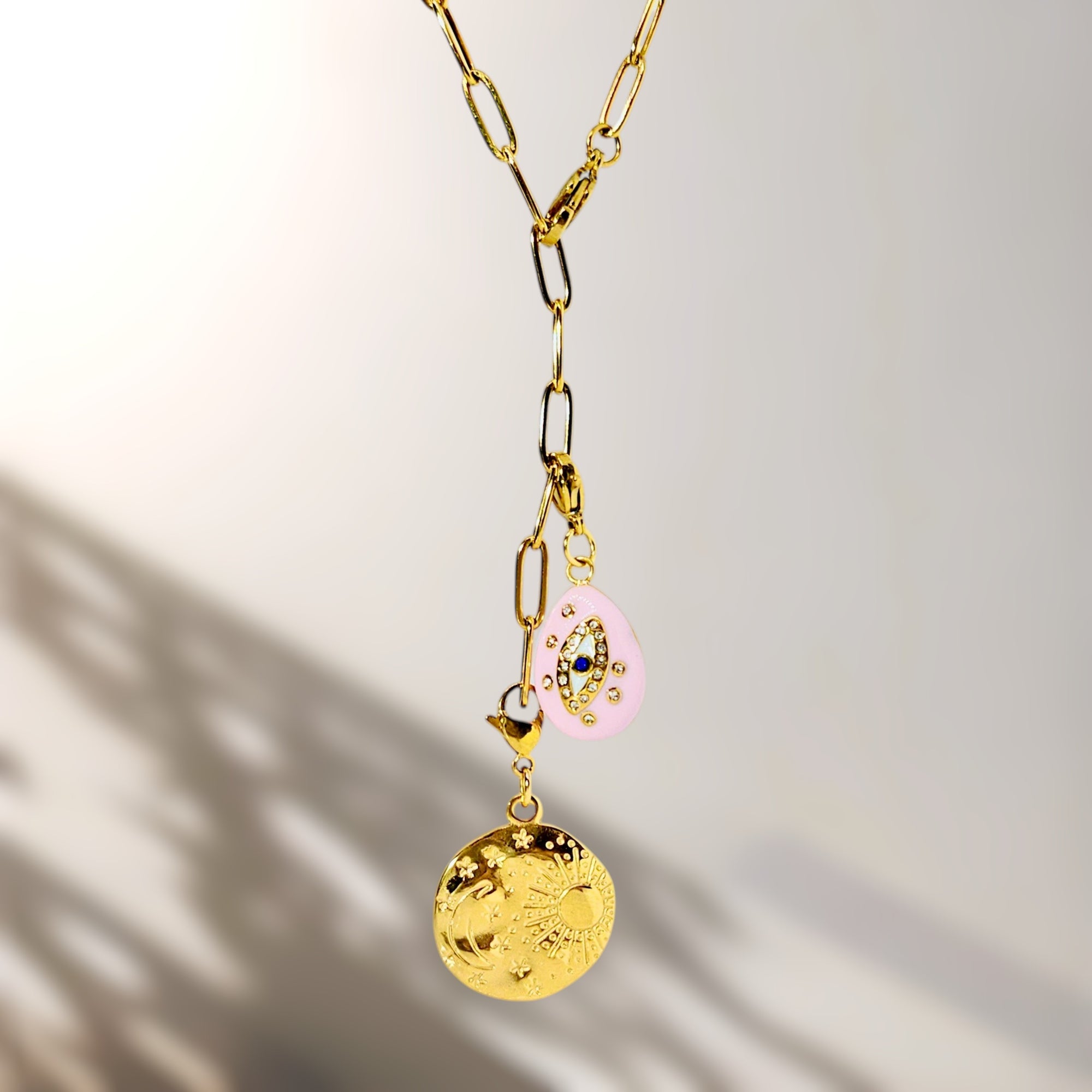 Protective Eye Celestial Necklace – Charm Edition