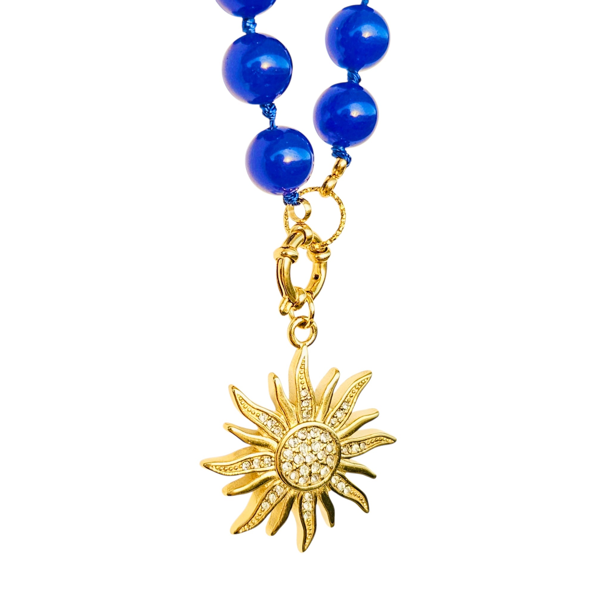Jade Beaded Necklace – Interchangeable Charms – 10 mm